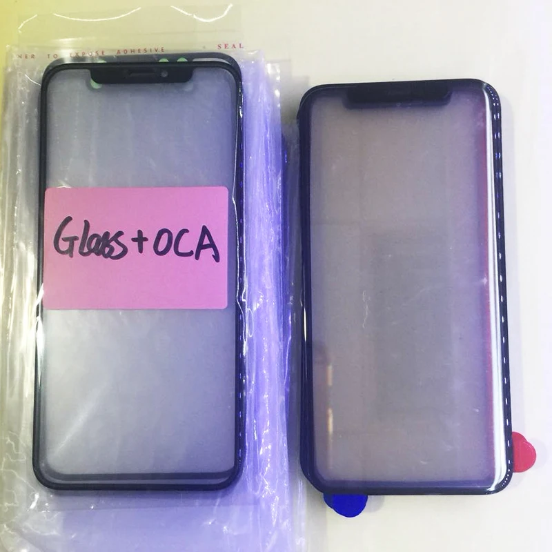 10 шт. Внешний стеклянный объектив для переднего экрана с OCA iPhone X XS XR MaxTouch стекло