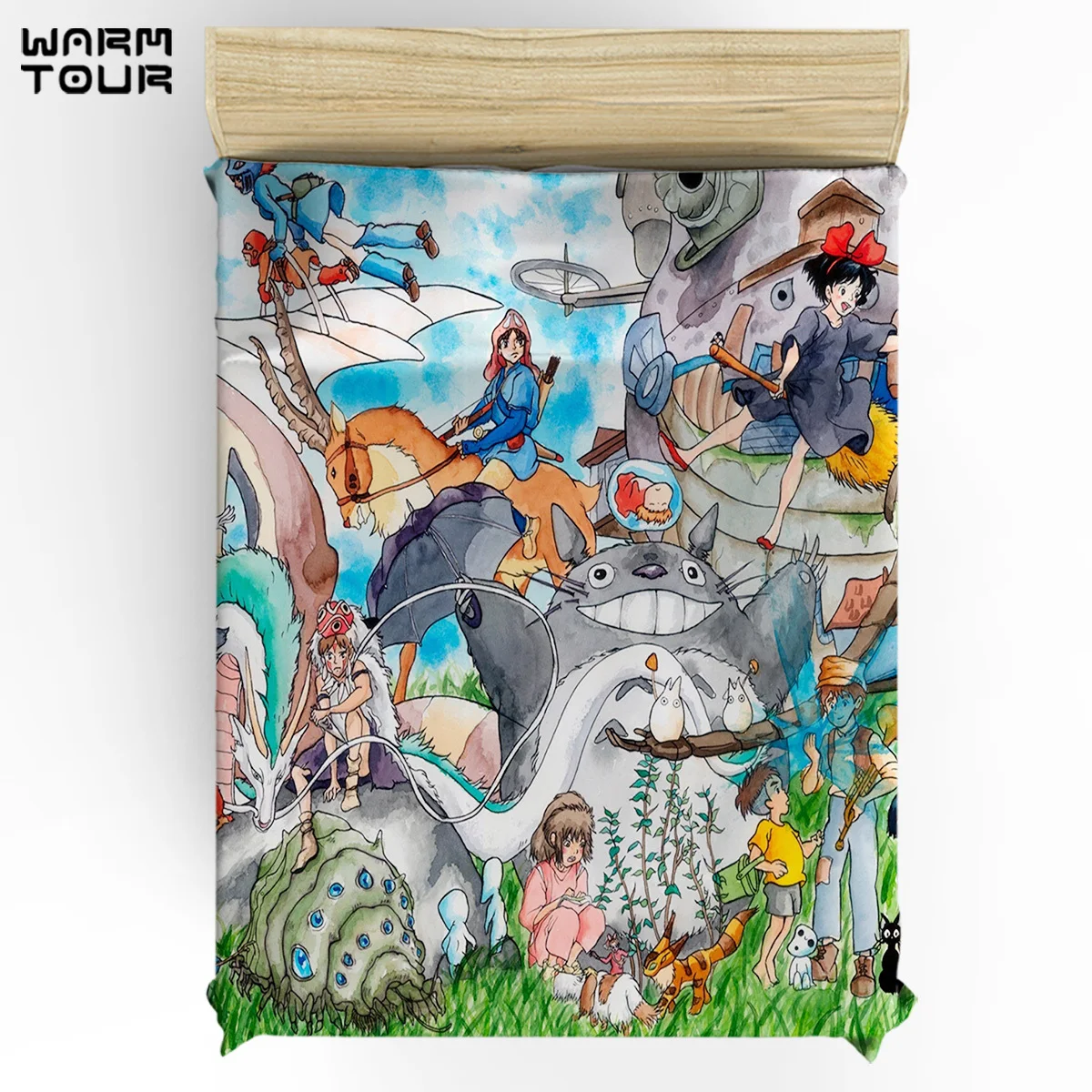 Warmour пододеяльник студия Ghibli набор 4 шт постельные принадлежности для кроватей |