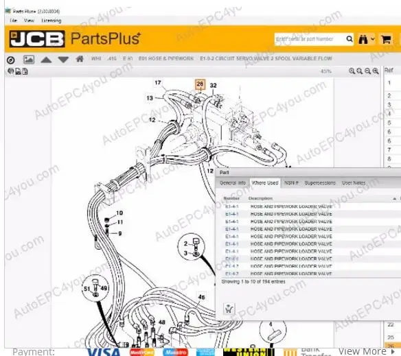 Запасные части JCB SPP Plus + 2 00 [2017] Жесткий диск руководство по эксплуатации 2017