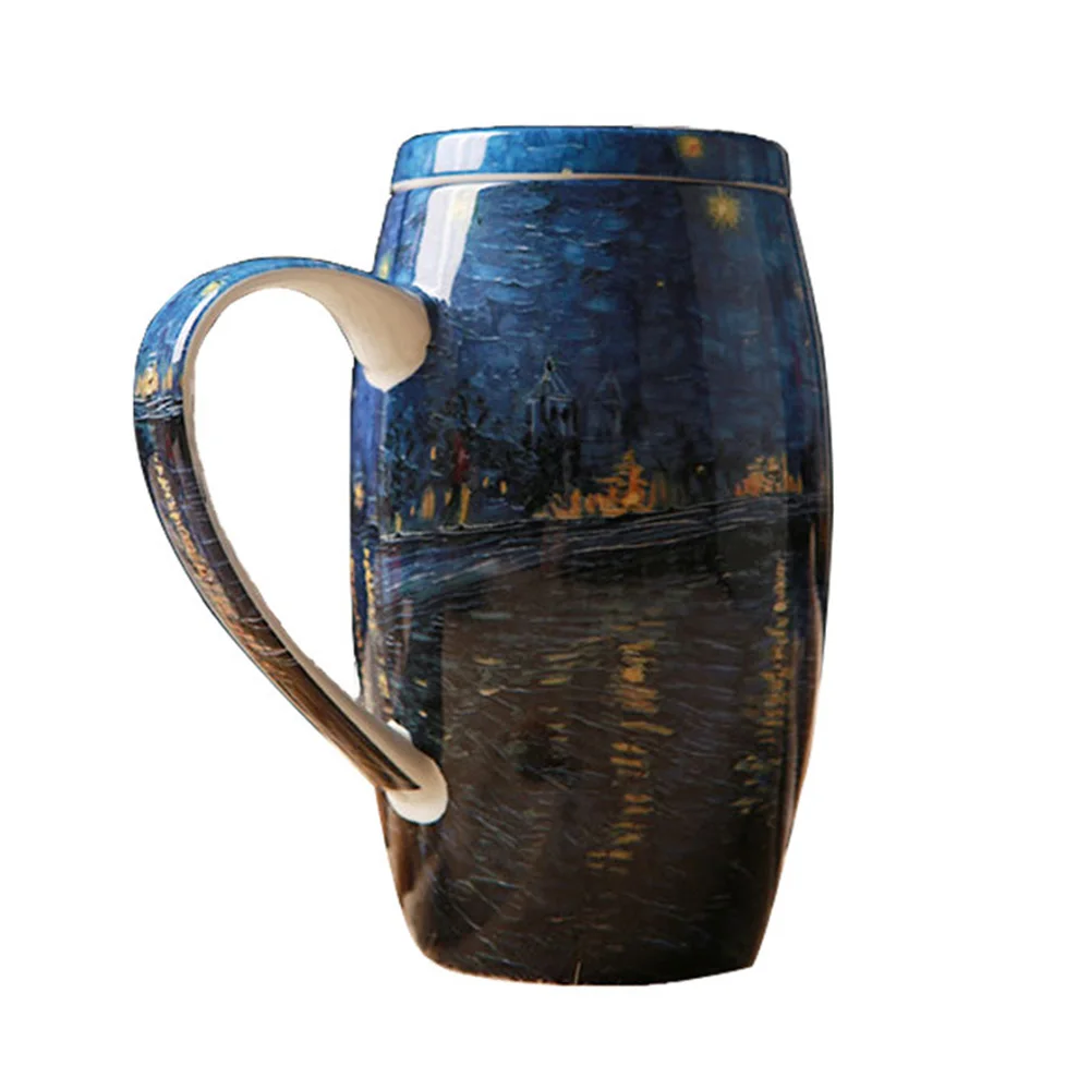 (Распродажа) европейская роскошная эмалированная Кружка с большой емкостью