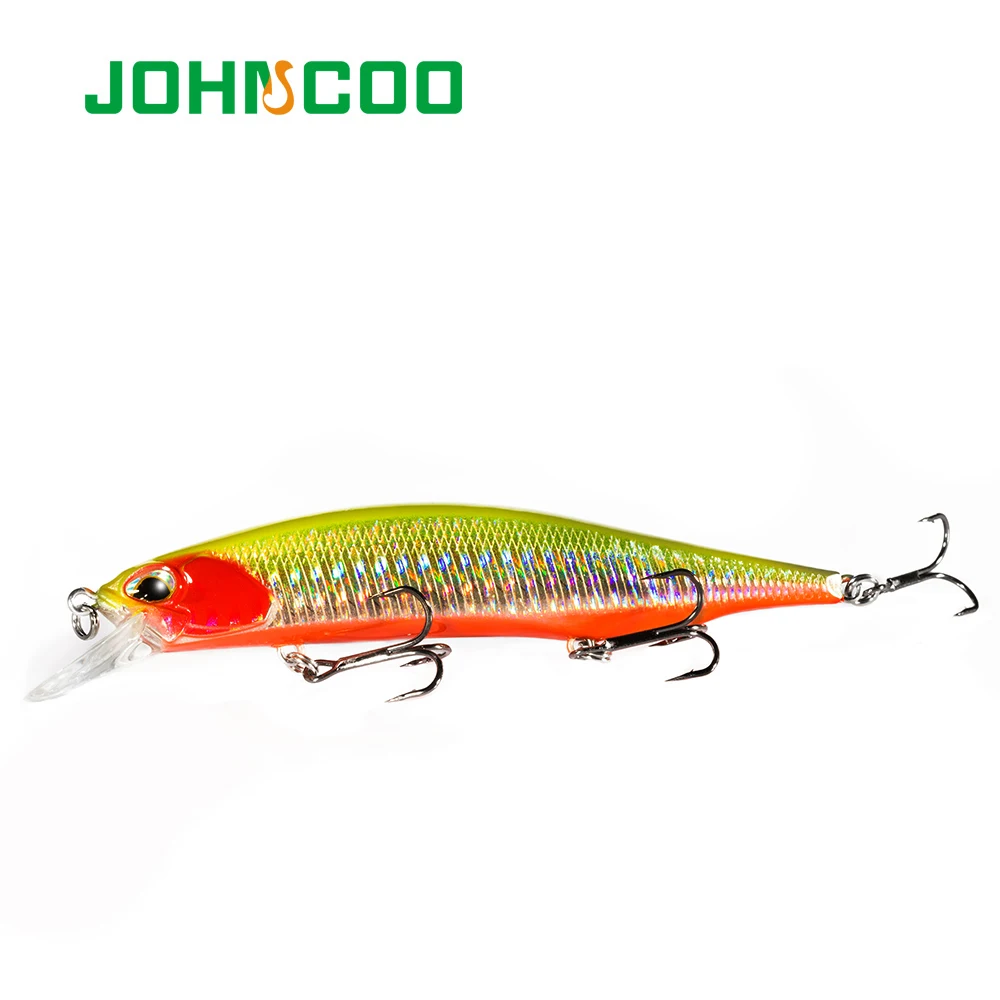 JOHNCOO 1 шт. гольян приманки 110 мм 16 8 г жесткий рыбалка Тонущая приманка 3D глаза
