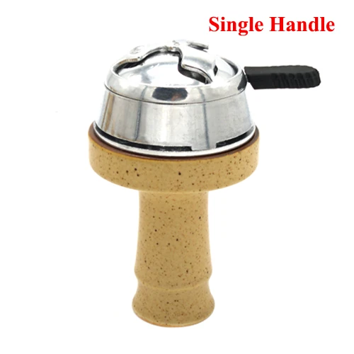 Керамический кальян табачная чаша кальян Chicha Narguile Nargileh hubbly-bubbly аксессуары для Kaloud лотоса гаджет LM-220 - Цвет: Single Handle
