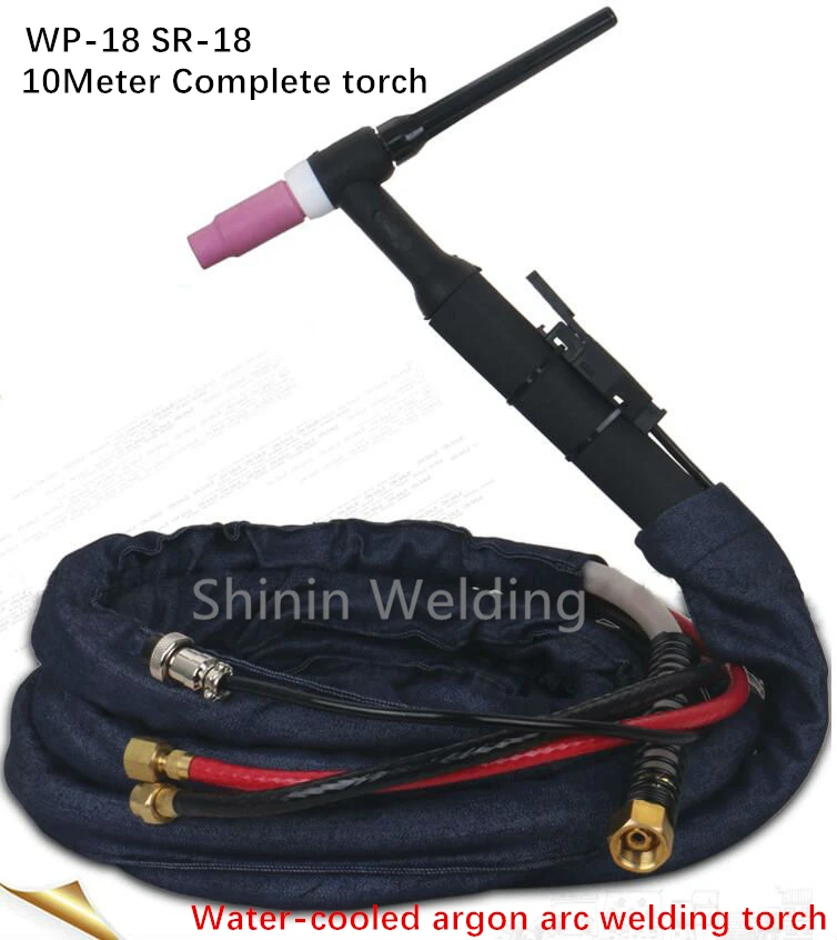 WP-18 SR-18 water cooling 10meter 33foot argon arc welding stainless steel circulating torch complete line M16*1.5 nut