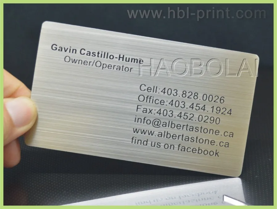 Почищенные на заказ серебряные металлические карты OEM Выгравированные печатные