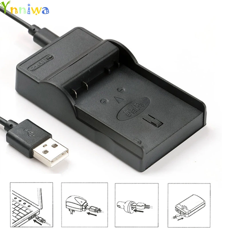

10 шт./лот USB-порт зарядное устройство для цифровой камеры для nikon EN-EL3 EN-EL9 EN-EL10 EN-EL12 EN-EL14 EN-EL15