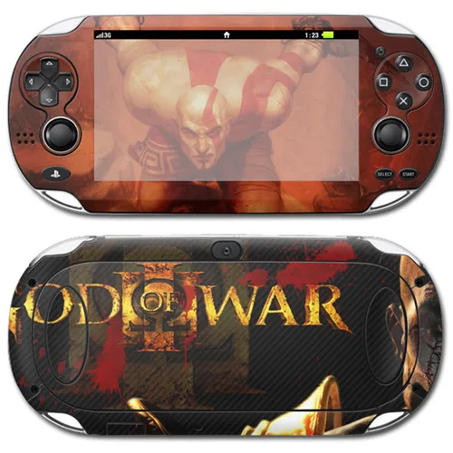 YS-PSvita-0220 Виниловая кожа Наклейка протектор для sony PSvita 1000 для PSv 1000 наклейка-Бог войны - Цвет: YS-PSvita-0220