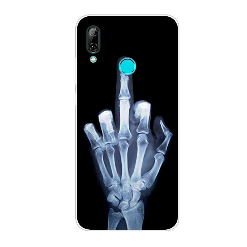 Чехол для Huawei P Smart 2019 6 21 дюймов прозрачный ТПУ с рисунком силиконовые чехлы