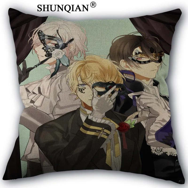 Изготовленная на заказ накидка для подушки Diabolik Lovers хлопковые льняные наволочки