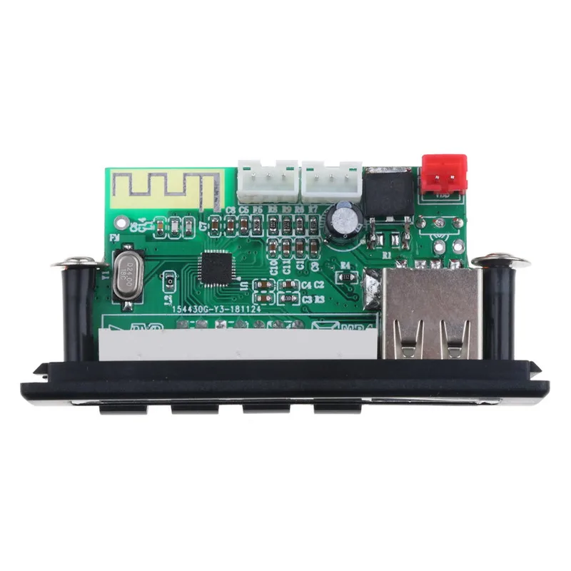 USB AUX Bluetooth FM радио V5.0 беспроводной приемник MP3 плеер 5 в 12 В Mp3 декодер плата модуль 1 Din музыкальный динамик автомобильный комплект