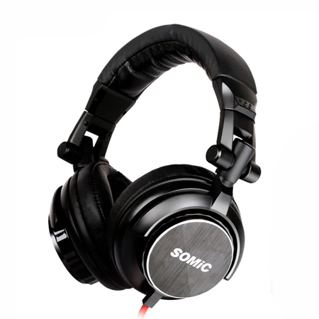 Somic MM185 DJ наушники с глубоким басом, hifi наушники, наушники с разъемом 3,5 мм, музыкальная гарнитура для компьютера, ПК, телефона, mp3 - Цвет: Black