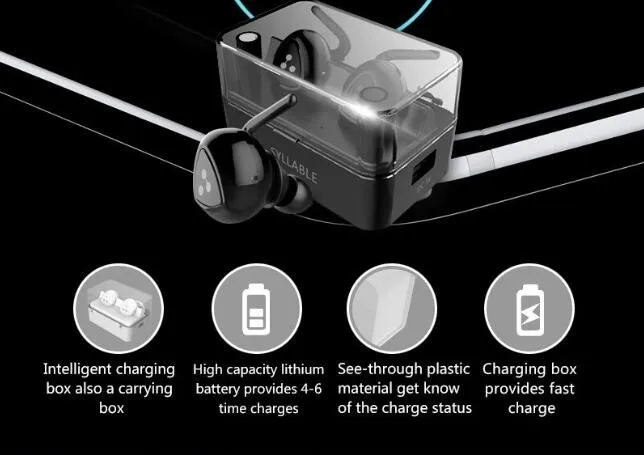 Слог D900 MINI D900S обновленная версия стерео Bluetooth наушники гарнитура беспроводные наушники также есть se215 se315