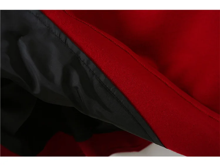 Chinese Cheongsam Dress Woolen Warm Thick Long Sleeve Dress Zen Tea Daily Long Sections Red