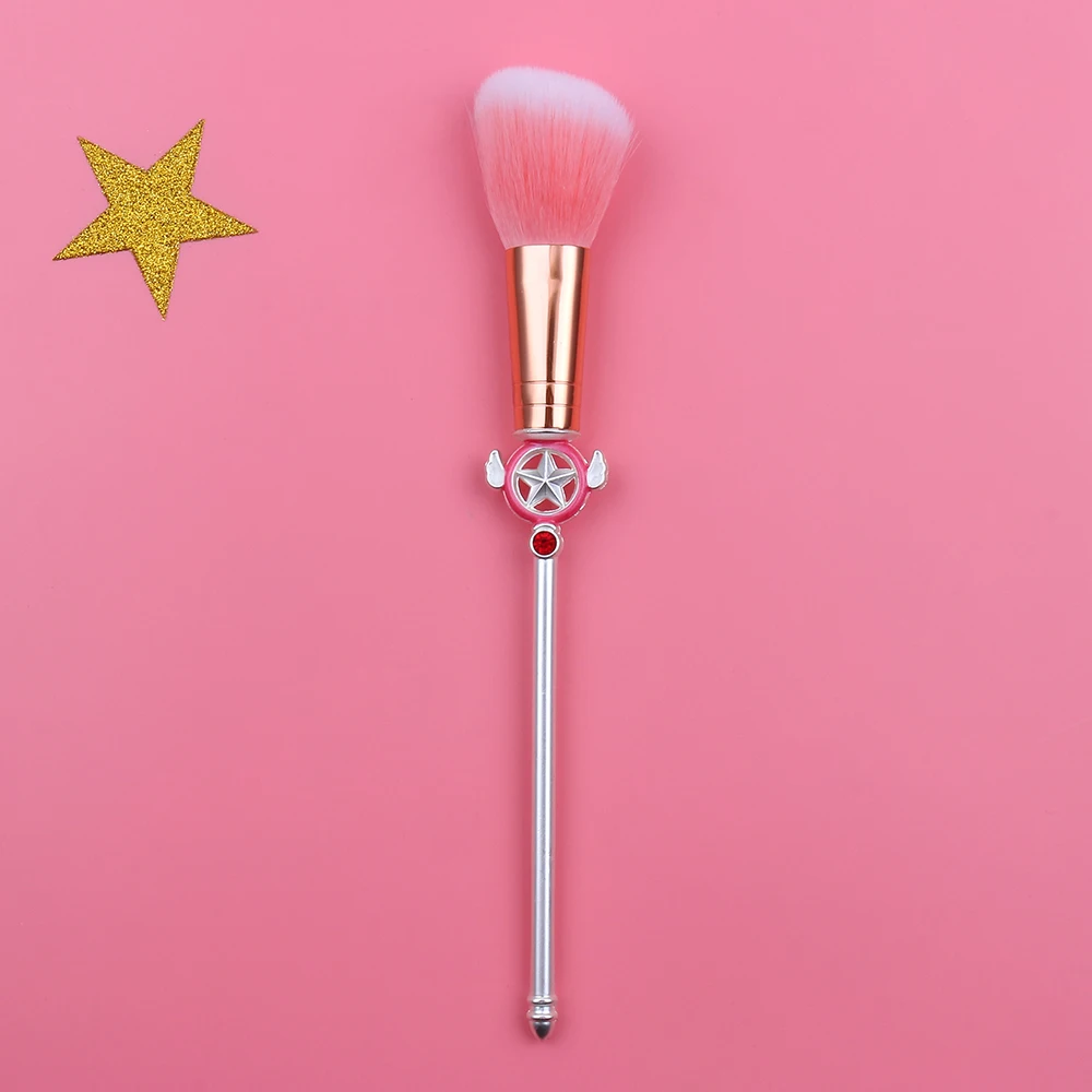 Розничная, 1 шт., кисти для макияжа Sakura/Sailor Moon, тени для век/румяна/бровей/губ, кисточка для профессионального макияжа, кисть для смешивания