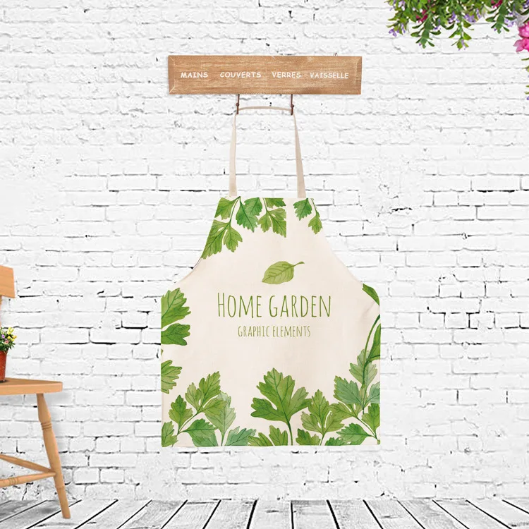 High quality customizable children's apron linen fabric Food cooking painting clean dustproof accessories | Дом и сад