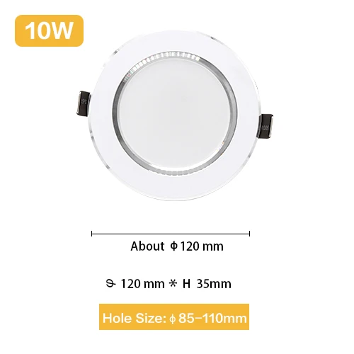 10w RGB вниз светильник светодиодный встраиваемый в помещении светильник красочный пульт дистанционного управления затемненный Точечный светильник Бар KTV Кафе Магазин домашний декор AC110 220V - Испускаемый цвет: 10w