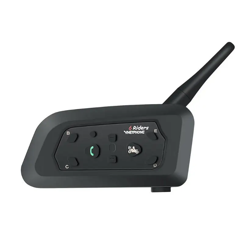1/2 шт. V6 Pro мотоциклетный шлем Bluetooth гарнитура домофон 6 всадников 1200 м