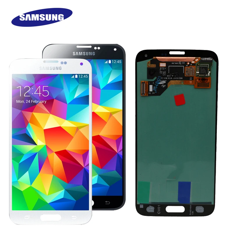 Супер AMOLED S5 LCD для Samsung Galaxy S5 LCD G900F G900M G900A G900T дисплей сенсорный экран дигитайзер замена экрана