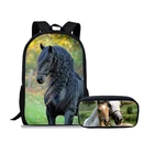 Новая детская школьная сумка Crazy Horse для девочек-подростков, школьный рюкзак Tumblr, сумка для ноутбука, Mochila Infantil, школьные сумки