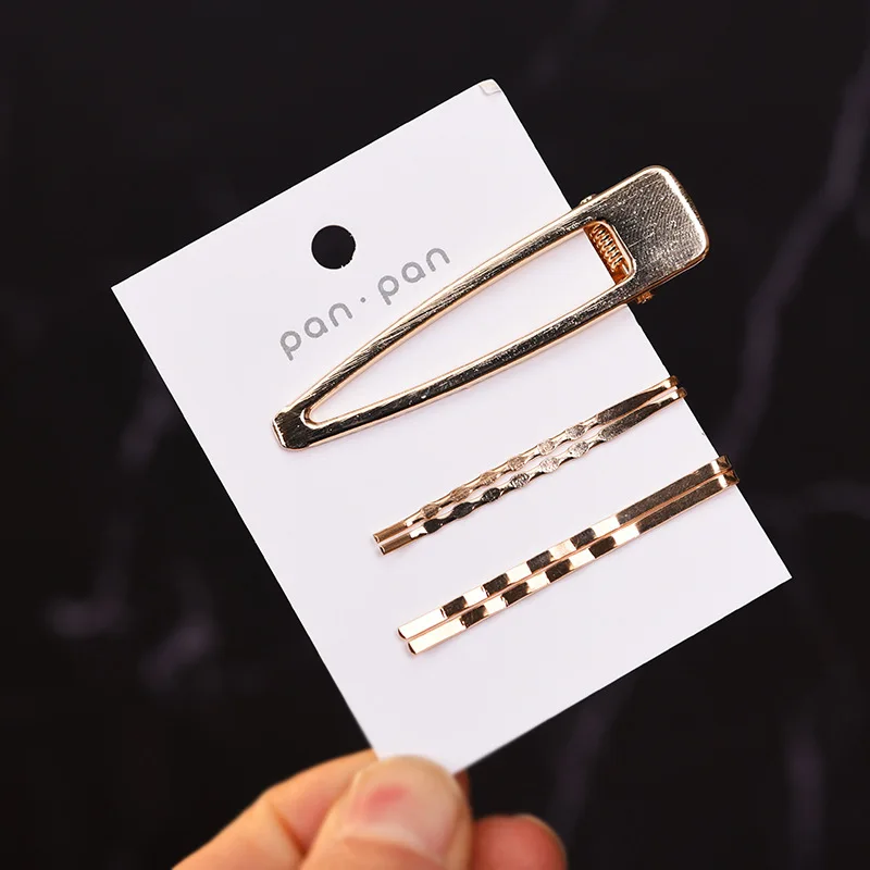 fashion Korean style Women Girls zinc alloy Metal metal wire-drawin Clip Combination Barrette Hairpin Hairs Styling Accessories | Украшения
