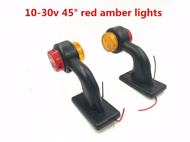004 RY 1 пара 2 ''10-30 V светодиодный резиновый стебель световые маркеры Контурные лампы индикаторные огни внешние фонари заднего хода для прицепов грузовых автомобилей - Цвет: 004 RY