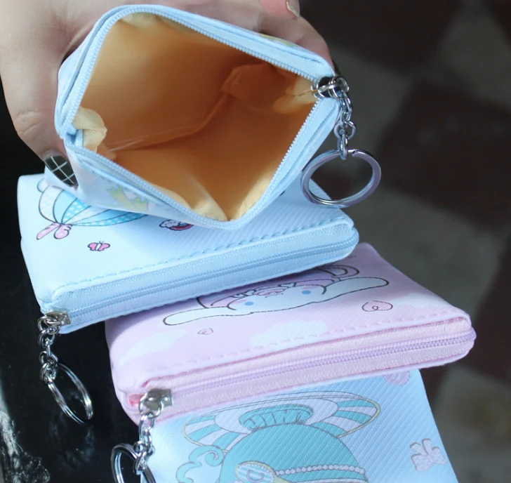 1 шт. мультфильм животных Cinnamoroll Собака полиуретановый Кошелек для монет сумка для наушников сумка аниме для девочек Любителя детей канцелярская карточка держатели