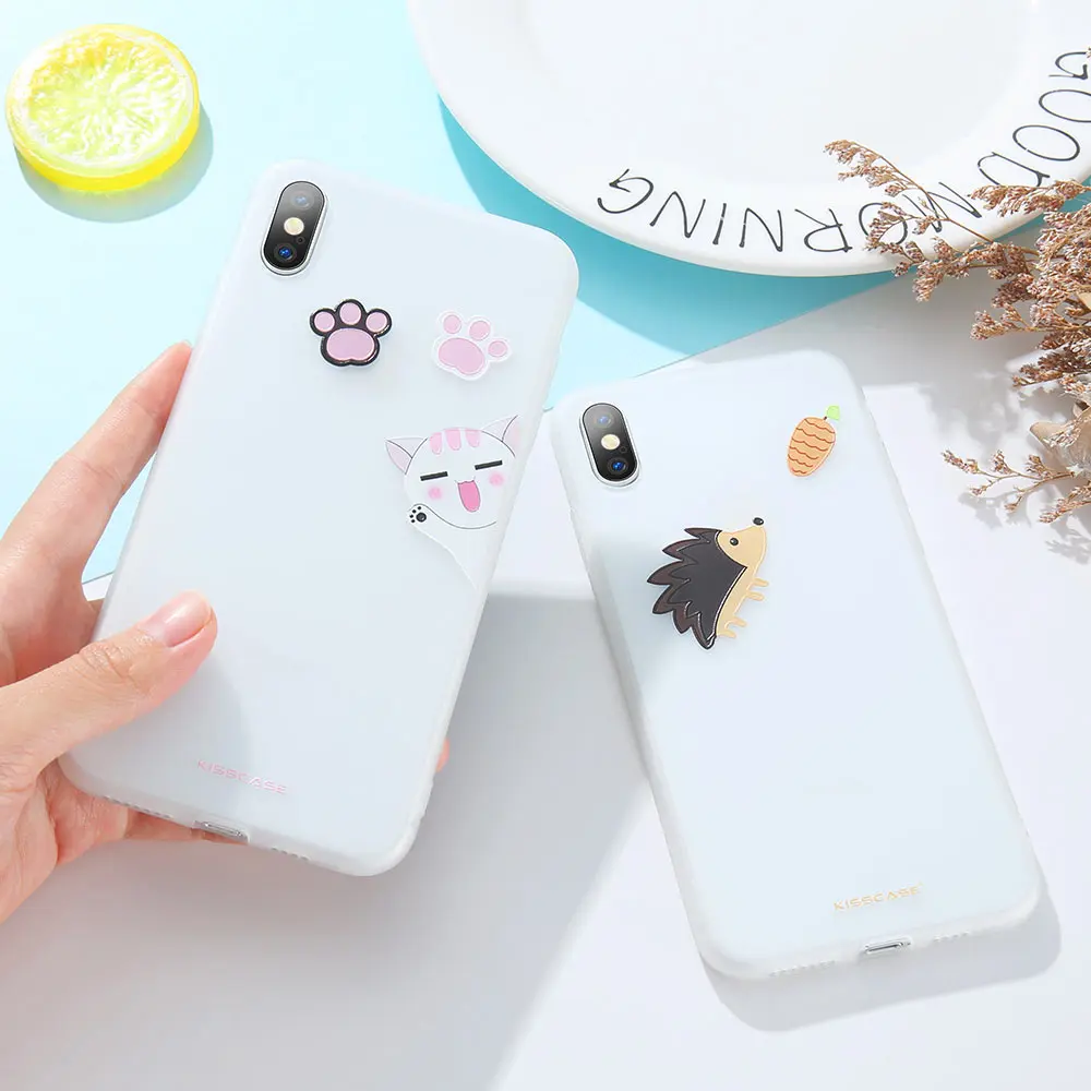 Мягкий чехол милый для iphone 7 8 X XS XR Xsmax из ТПУ мягкий силиконовый iPhone 5S 6S 6plus