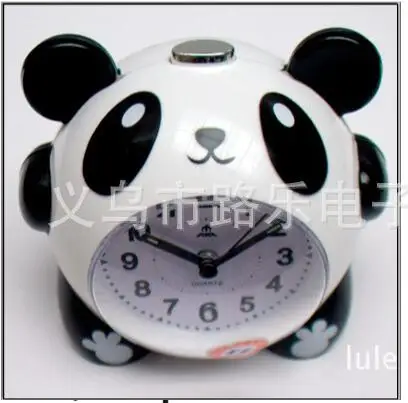 

Creative lazybones alarm clock cartoon lovely panda alarm clock With night lamp mute children music alarm clock