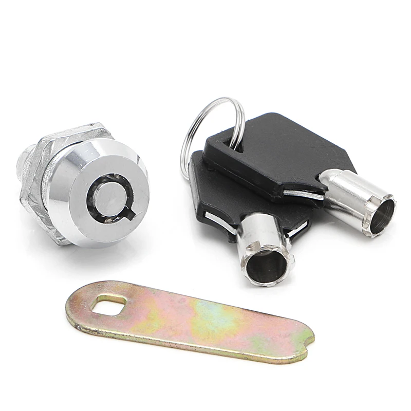 

Drawer Tubular Cam Lock for Door Mailbox Cabinet Cupboard w/2 Keys 20mm Zinc Alloy