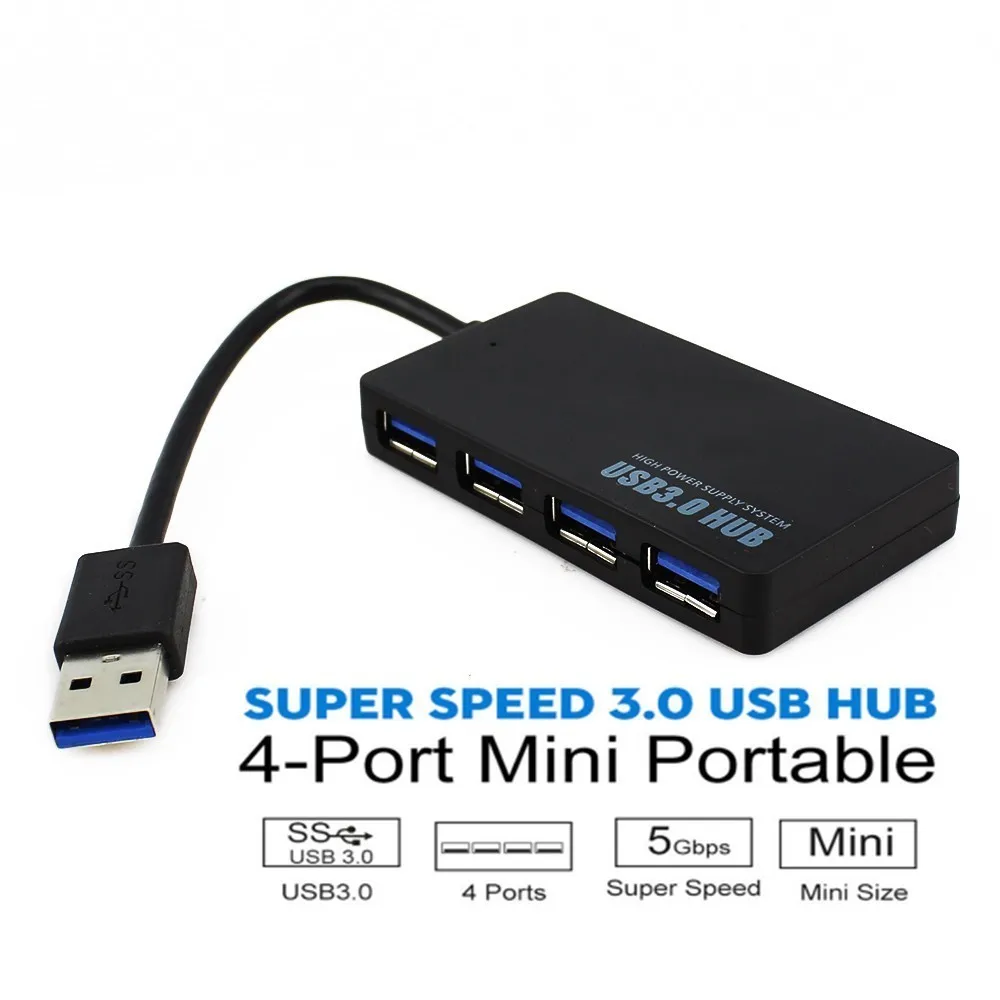 Высокоскоростной разветвитель для компьютера 3 0 дюйма с 4 портами|USB-хабы| |