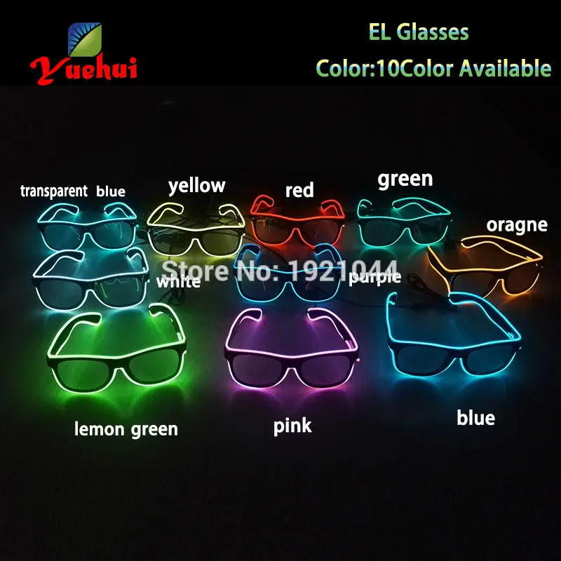 Светящиеся солнцезащитные очки со звуковой активацией и светодиодной