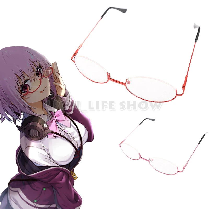 Аниме SSSS. Gridman Shinjou Akane Косплей красные полуоправы очки АКК с линзами реквизит |