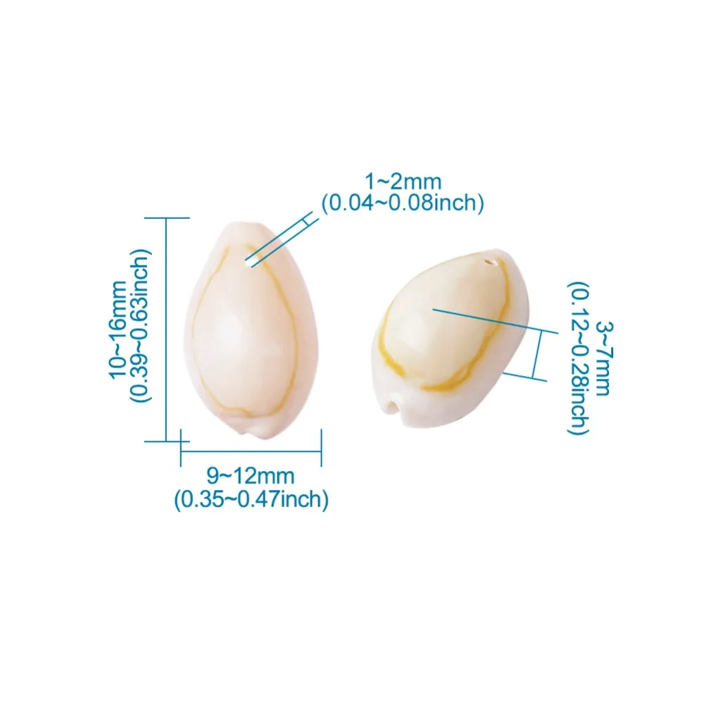 120-150 шт./кор. раковина Каури Бусины овальные Seashell 9-12x10-16x3-7mm для DIY ювелирных изделий ожерелья браслеты изделия ручной работы