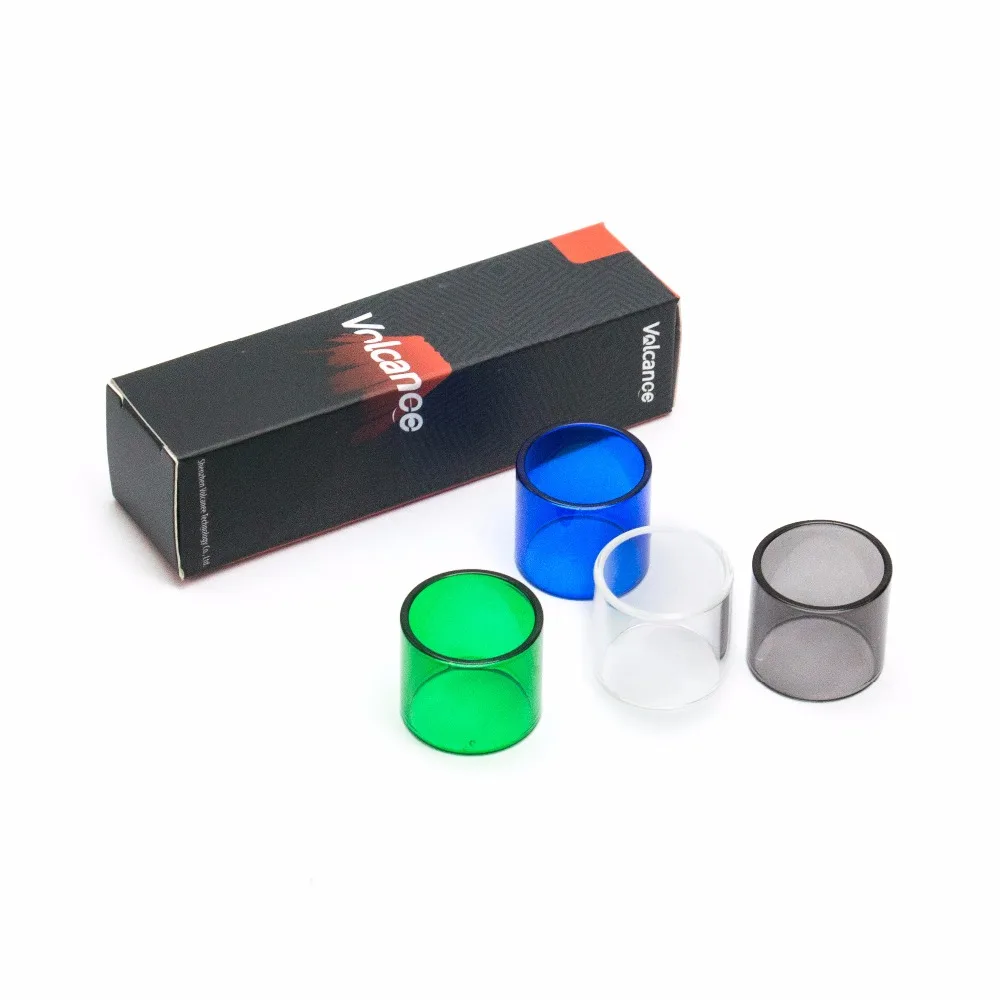 

Volcanee 4pcs Replacement Colorful Vape Tank Tube Spare Glass for V8 Baby Beast Elektronik sigara Glass E Cigarette Atomizer