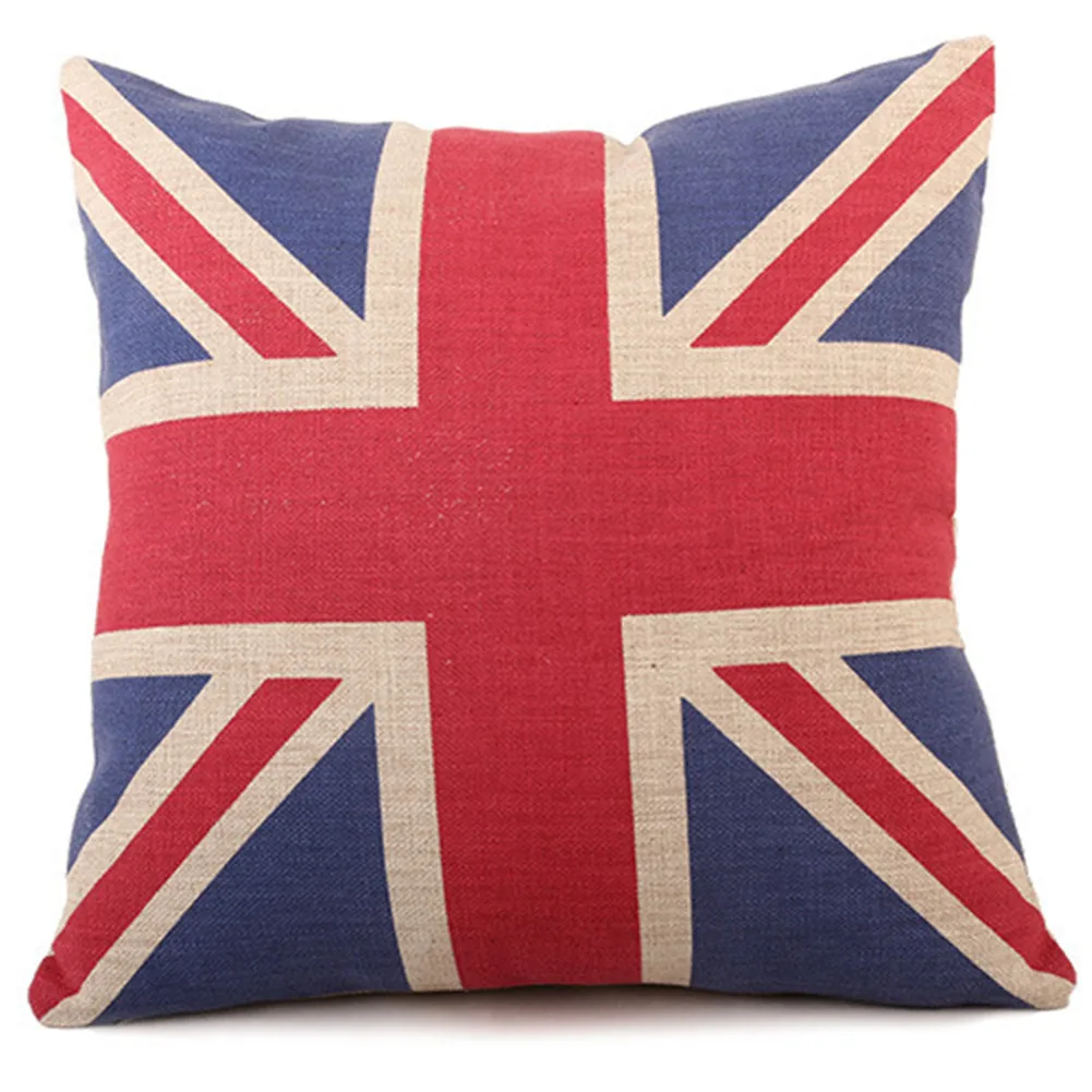 Patriotic USA American UK Canada Flag Cushion Stars Stripes pillowcase Chair Seat Decoration UYT Shop | Дом и сад