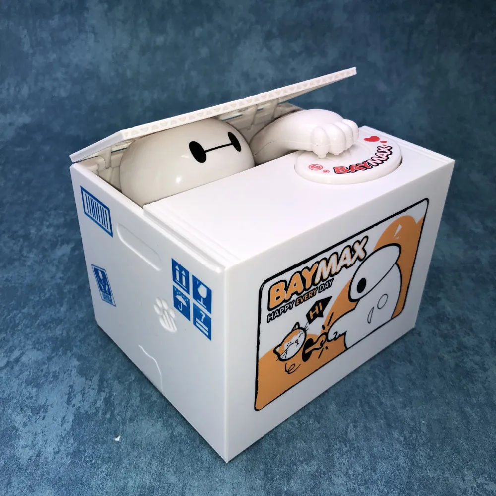 Покемон BAYMAX игрушки электронная копилка магазин дисплей коробка для денег украсть Монета Сейф для детей подарок экзотическая настольная игрушка креативный чехол