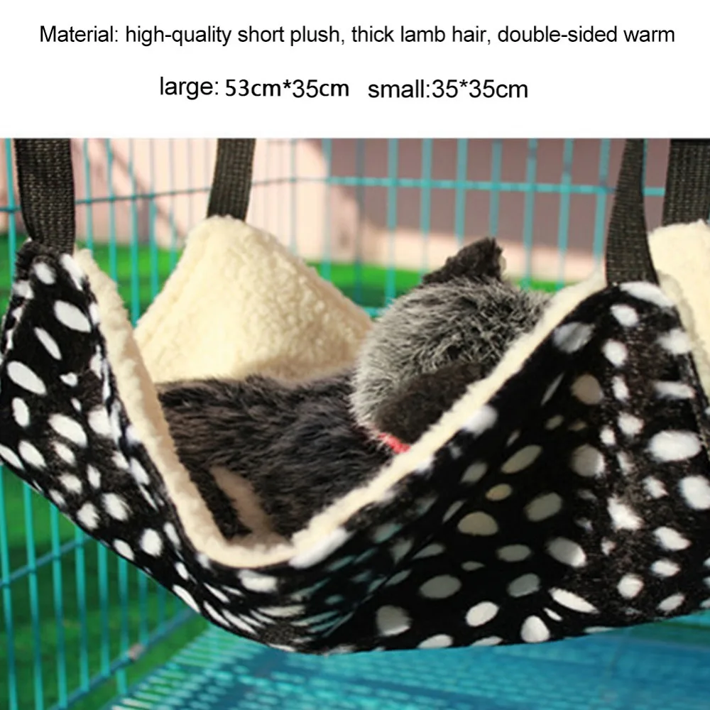 Гамак для сна подстилка кошек и собак 2 размера одеяло кровати черный фон белый