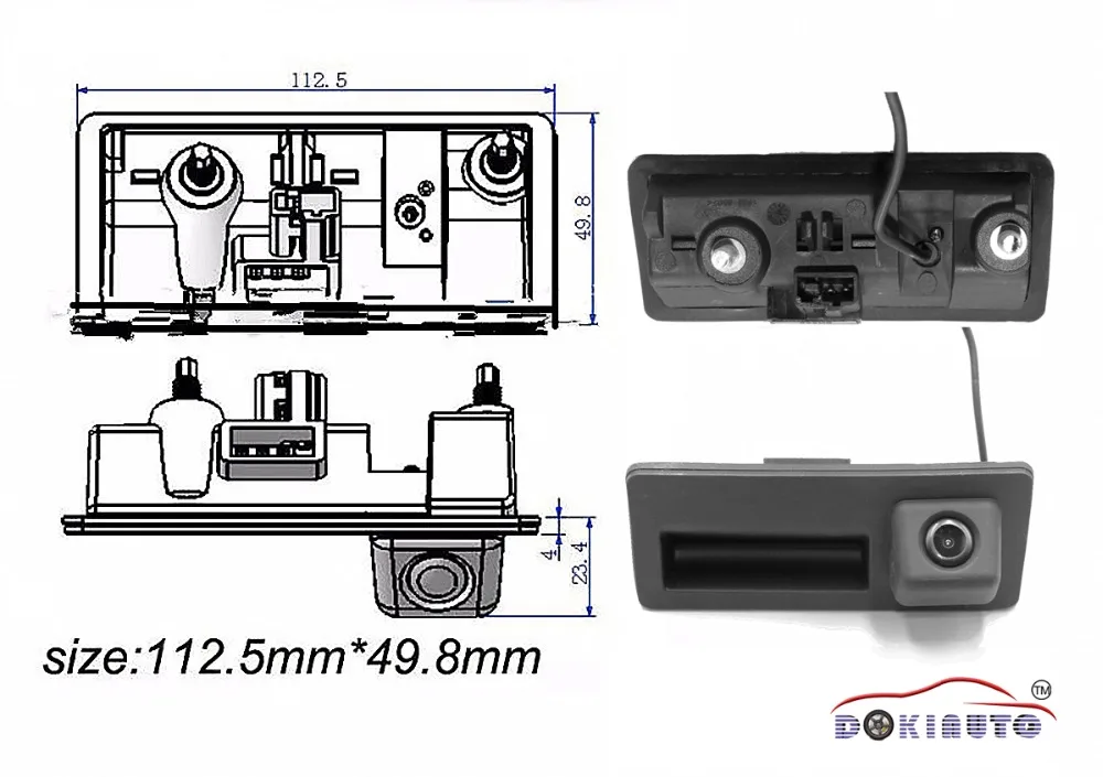 RCD330 Plus MIB радиоприемник Carplay AV багажник ручка заднего вида камера заднего вида для VW Tiguan(PQ) Jetta MK6