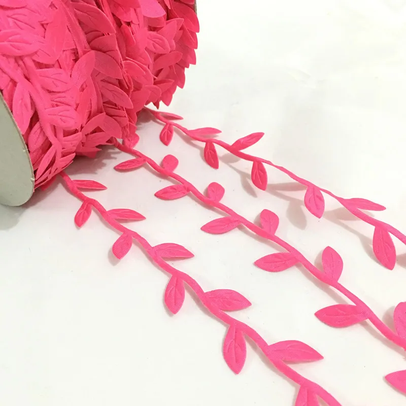 10 метров ярко розовый лист Отделка ленты кружева для украшения ремесла (N.B. это