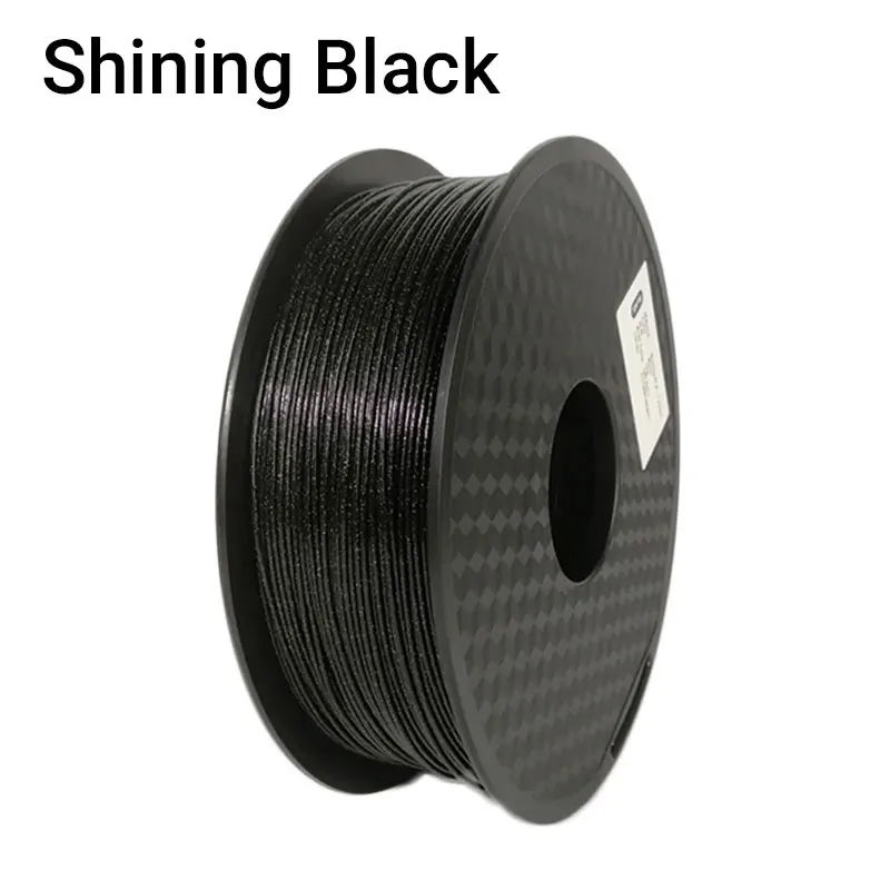 Black TOPZEAL 3D-принтеры блестящие PLA Синтетическая нить 1кг(2.2lbs) 1,75 мм+/-0,03 мм, блестящие Сияющие цвет: черный, Синий Розовый золотого, серебряного цвета Цвет - Цвет: Black
