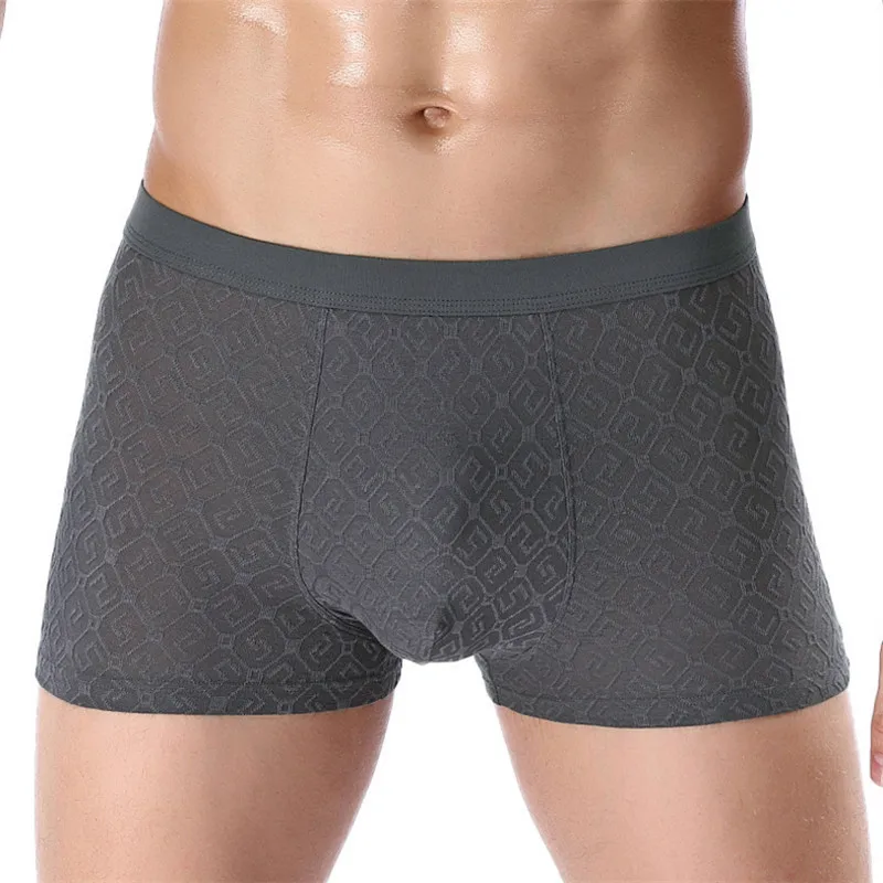

4pcs/Box Mens 3D Large Space Underpants Comfort Flexible Four Corner Boxers Mid-Rise Underwear Male Size XL-4XL