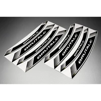 motorcycle 8x thick edge outer rim sticker stripe wheel decals for mv agusta brutale