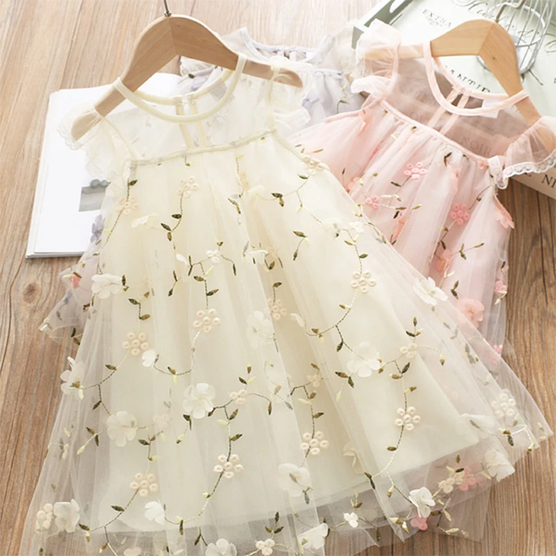 flower girl dresses toddler girls summer 2019 princess dress children vestidos casual floral | Мать и ребенок