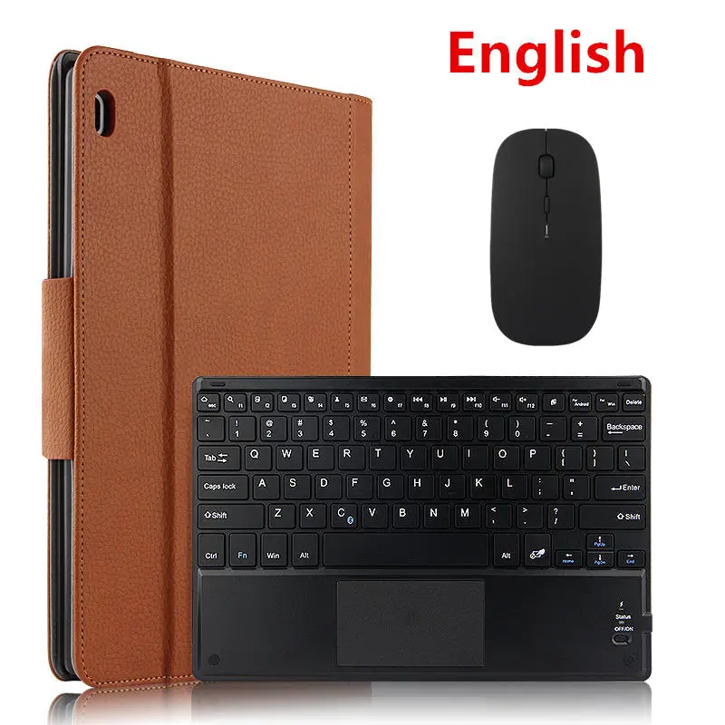 brown mouse English Для lenovo Tab 4 10 TB-X304L TB-X304F N 10," защитный чехол накладка Bluetooth клавиатура защитная крышка из искусственной кожи Tab4 10 Мышка для планшета - Цвет: brown mouse English