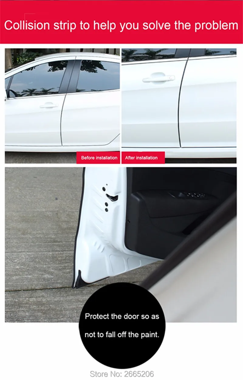 10 м Стайлинг автомобиля защитная полоса для кромки двери молдинговая Land Rover discovery