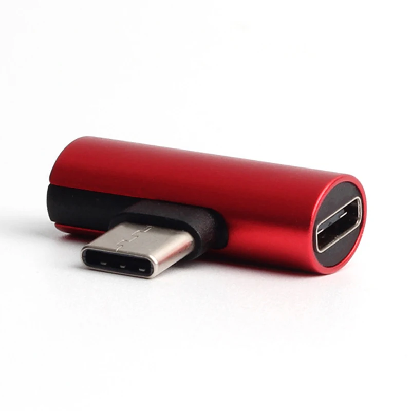 2 в 1 Тип C USB Аудио зарядки двойной адаптер AUX Splitter Зарядное устройство наушников