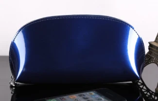 Royal blue Manglad пвх глянцевая Желейная косметичка портативная дорожная сумка для хранения водонепроницаемая моющаяся сумка женская красочная косметичка - Цвет: Royal blue