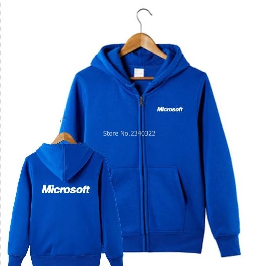 S~XXXL size colours Men and woman's zipper long-sleeved it fans microsoft sweatshirts new arrived autumn winter jackets coats | Мужская