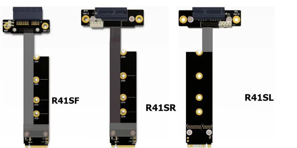 8G/bps PCIE x1 pci e 1x3 0 до M.2 NGFF NVMe ключ M переходная карта плоский кабель удлинитель M2 1