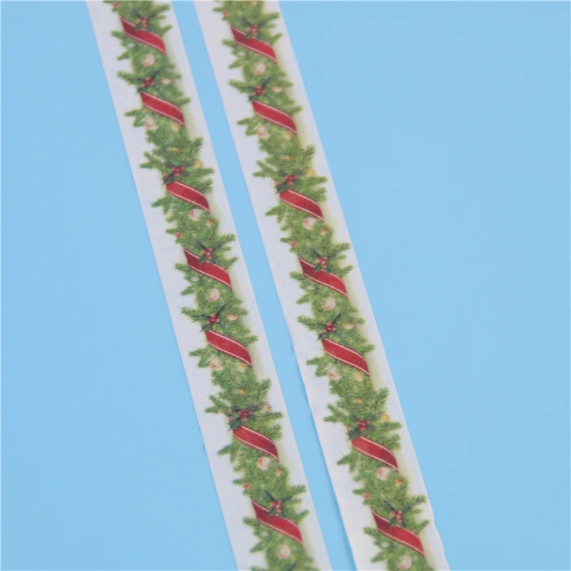 Клейкая лента с рождественским рисунком для скрапбукинга Diy клейкая
