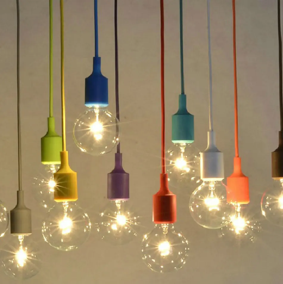 Подвесная лампа E27 цветная винтажная|light dining|colorful pendant lamppendant lamp |